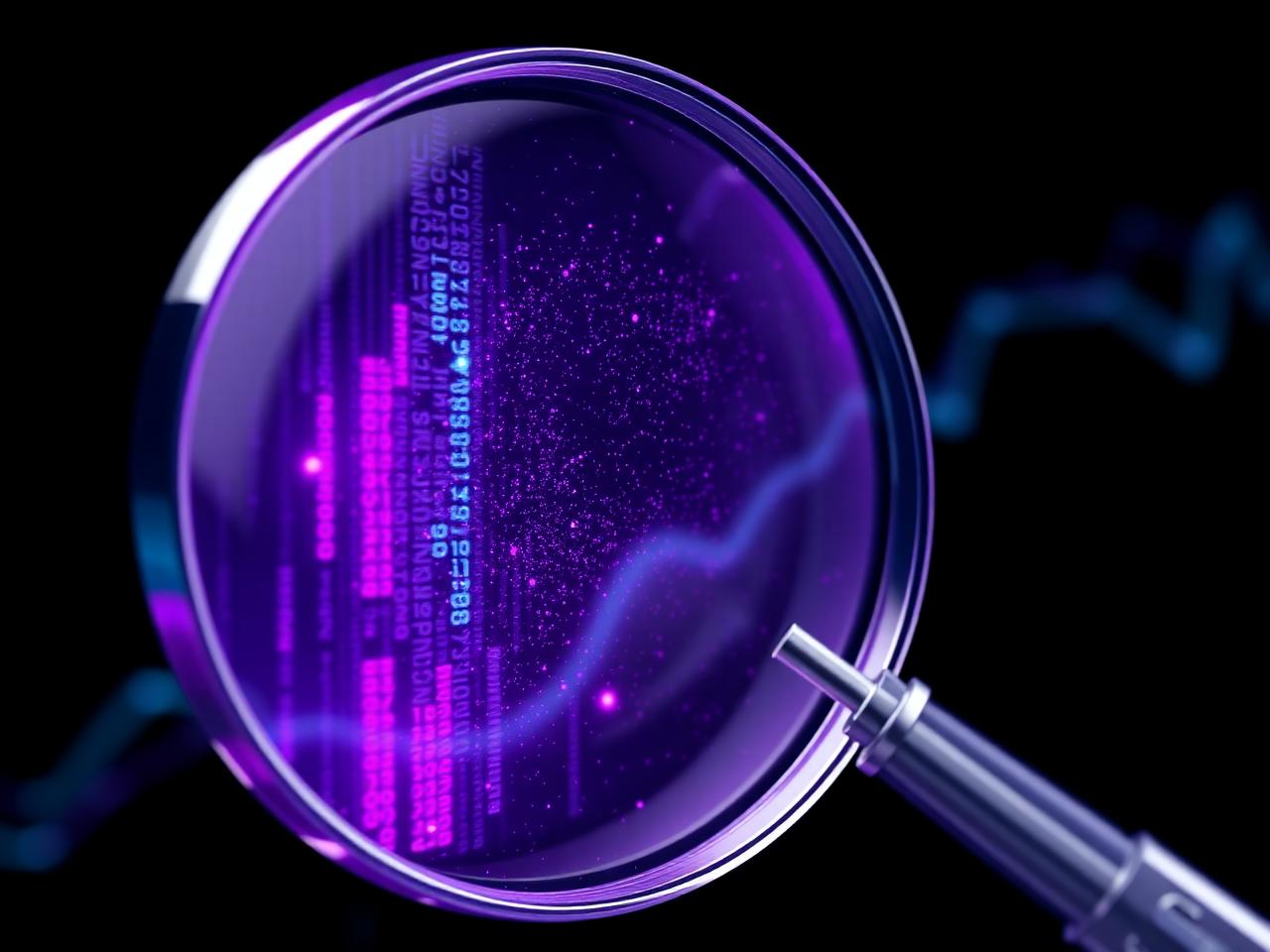 Abstrakte Visualisierung einer Tech & AI Due Diligence durch mindnatives